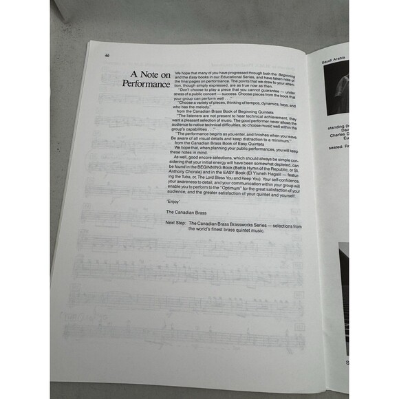 Canadian Brass Book Advanced Quintets 1st Bb Trumpet Classical Music Barnes - Picture 8 of 9